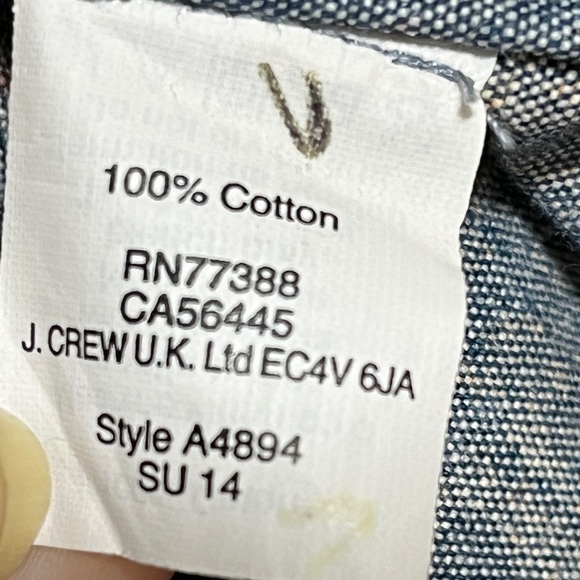 J.Crew Floral Print Short Sleeve Shirt - 100% Cotton - Approx Size M - Picture 5 of 8